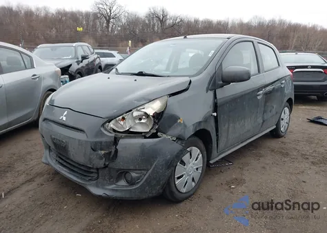 2014 Mitsubishi Mirage De z USA, uszkodzony, nr VIN ML32A3HJ2EH023053